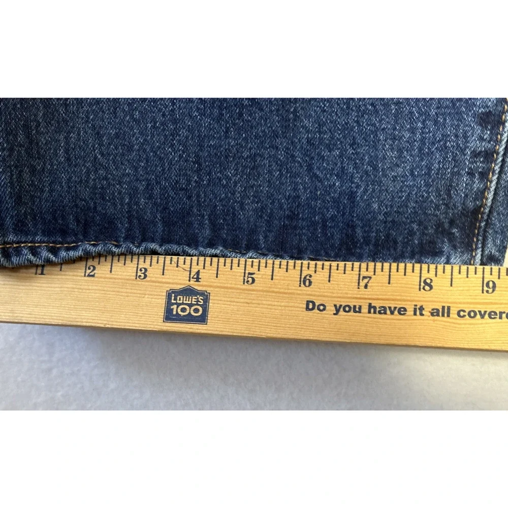 Levis 501 Mens 46x28 (46x27) Button Fly Dark Wash Denim Red Tag